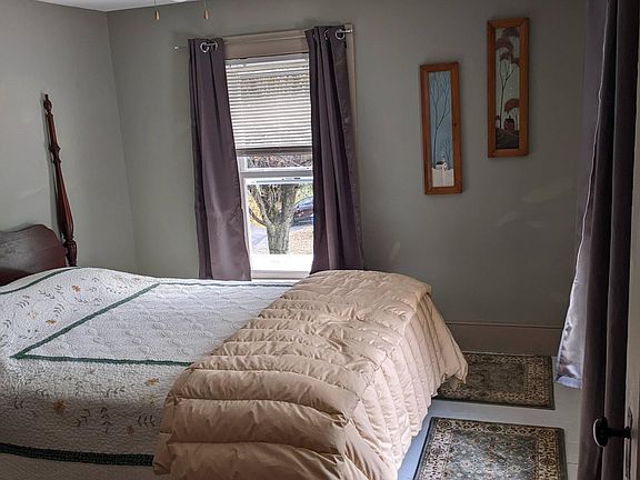 Bedroom faces west.