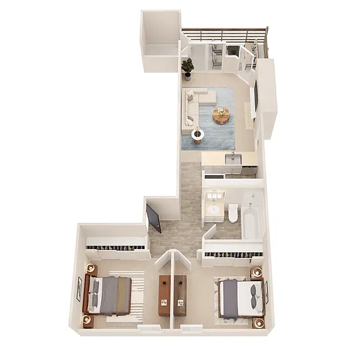 Floor plan Indigo - Renovated