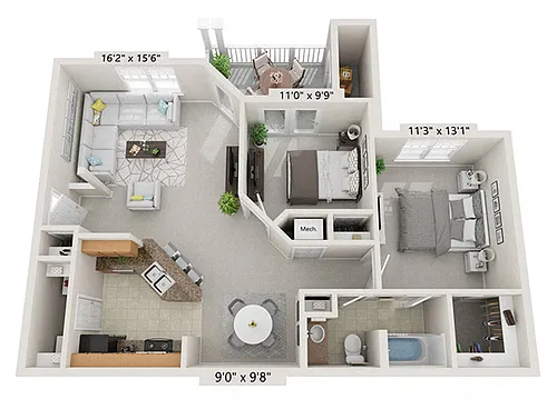Floor plan B1