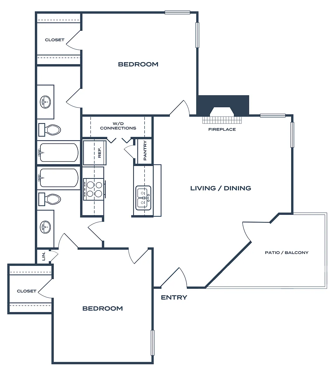 Floor plan B1 Renovated