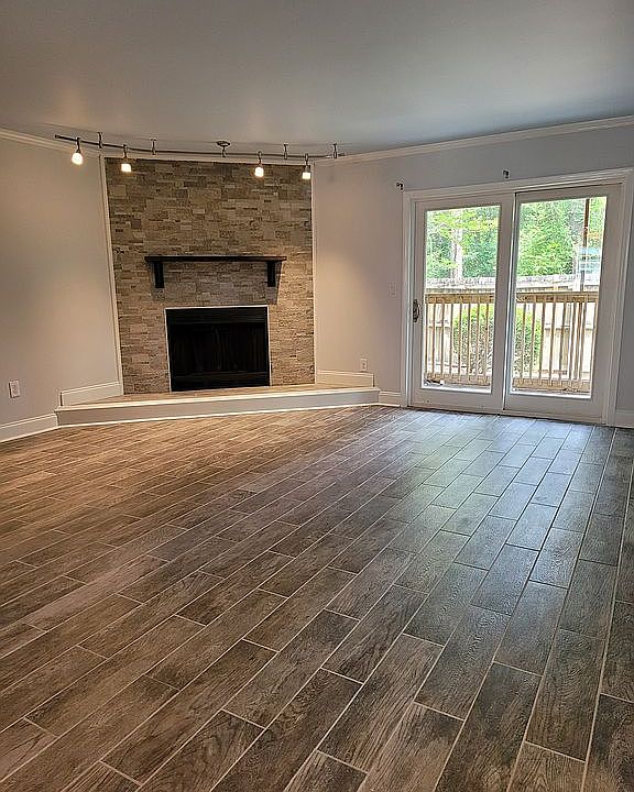 Wood fireplace