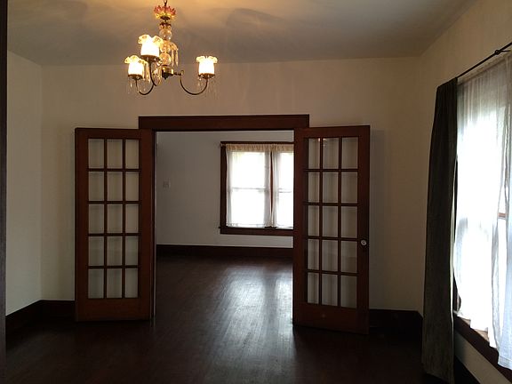 Living room and dining room