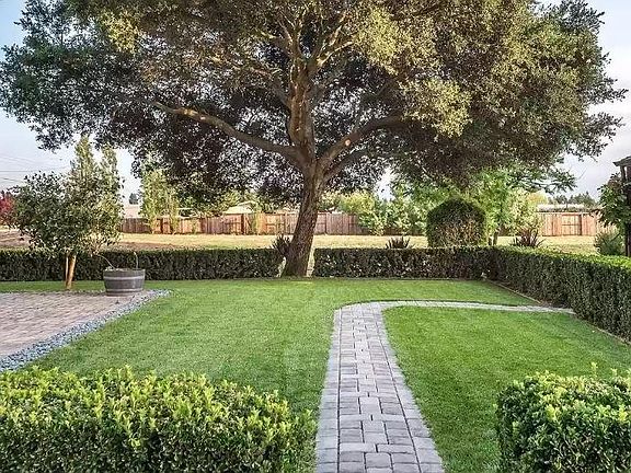 Back yard area of the farmhouse