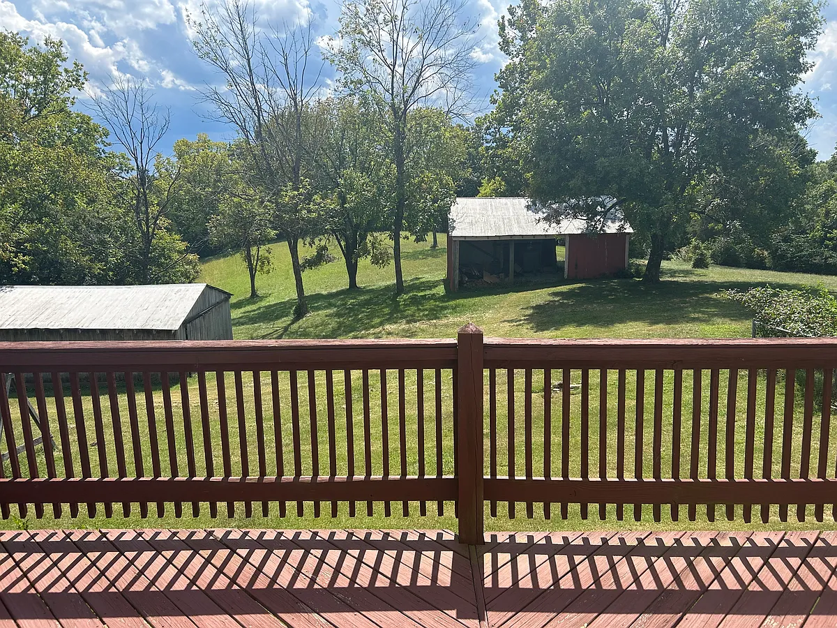 Looking from the deck to barns - 5704 Old Heady Rd