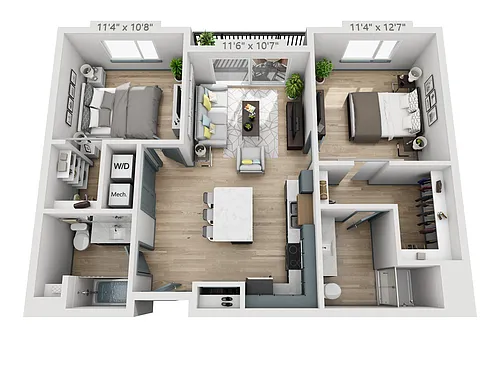 Floor plan Boone 2.1