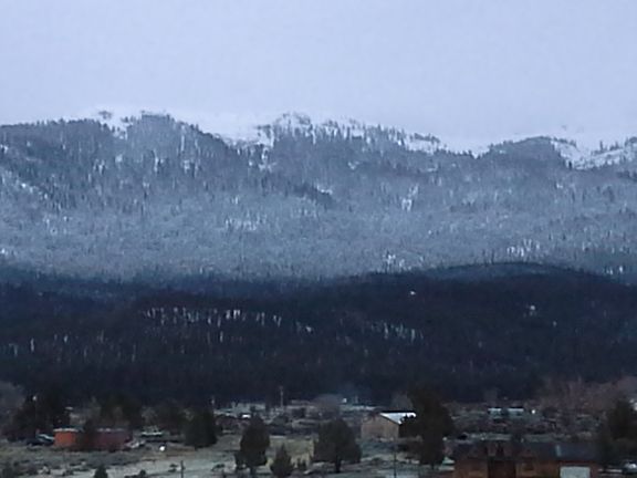 Winter view of Diamond Mtn.