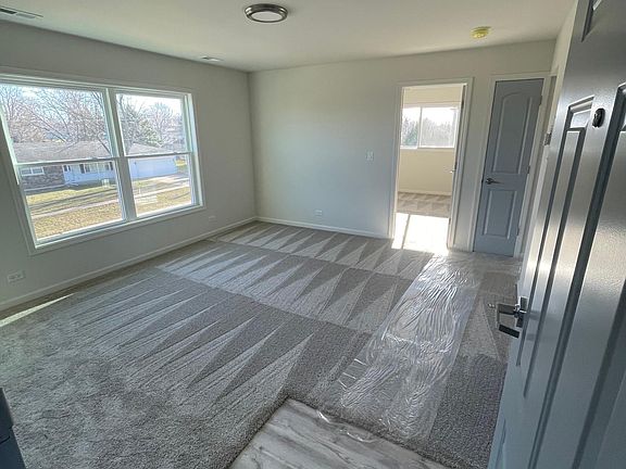 Front door opening to living room