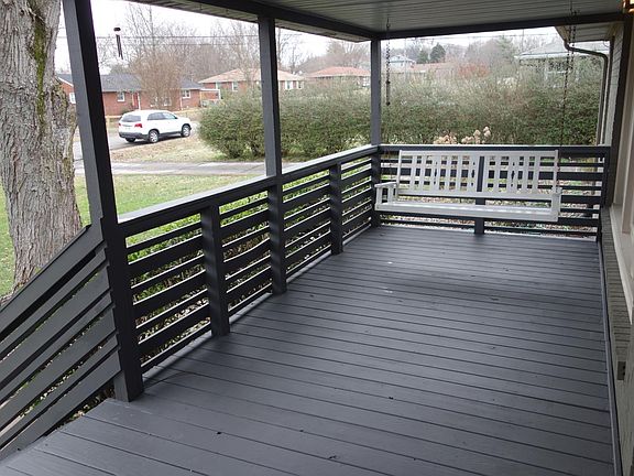 Porch swing included.