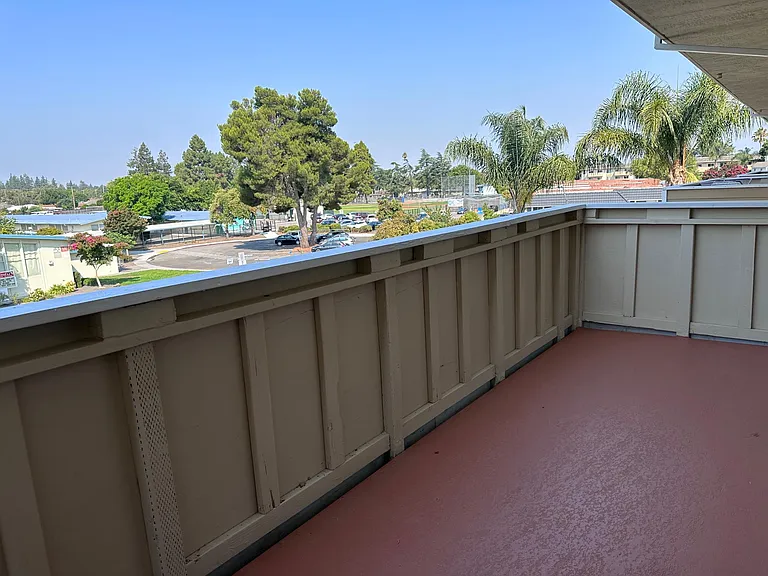 Spacious balcony