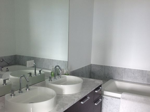 Master bath with double sink