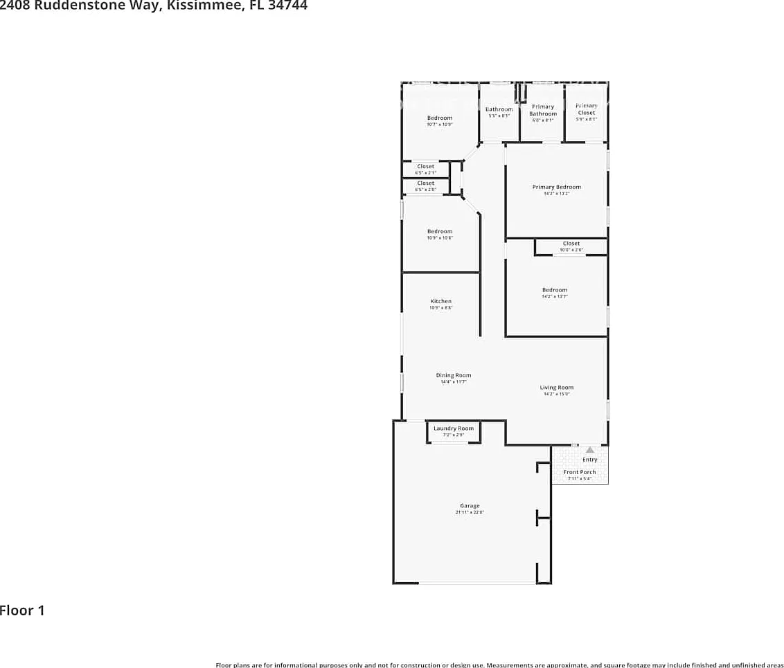 2408 Ruddenstone Wy Kissimmee, FL 34744 — Photo 2