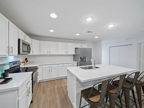 Kitchen in furnished home.
