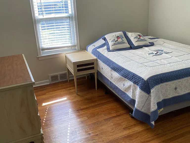 Bed and painted furniture included