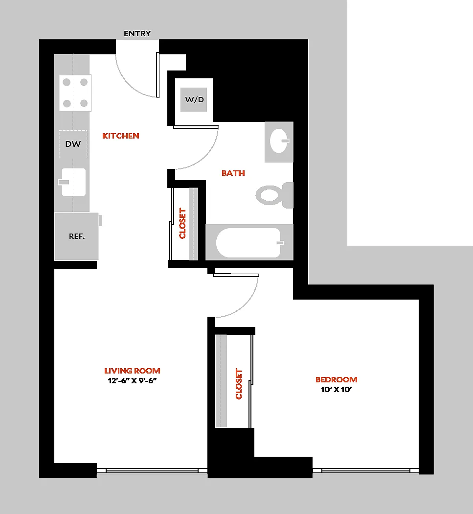 Floor plan Plan 1C