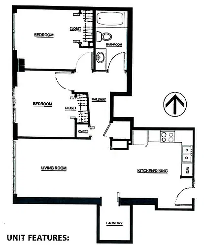 Floor plan 2 Bedroom B