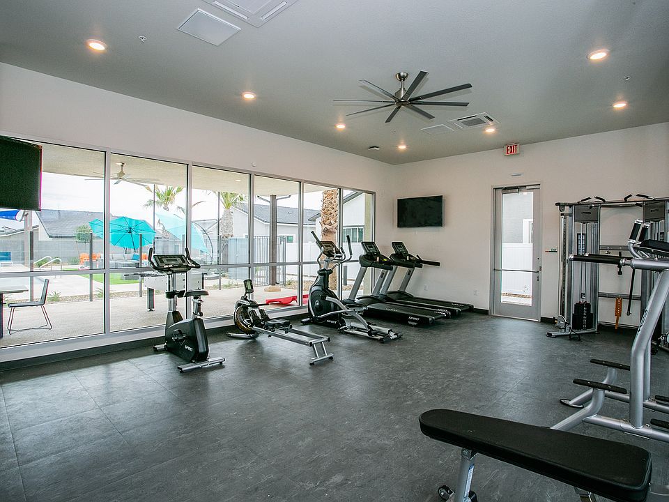 Elevate your workout routine in our state-of-the-art gym with scenic views.