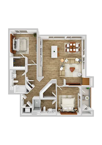 Floor plan The Colton 2D