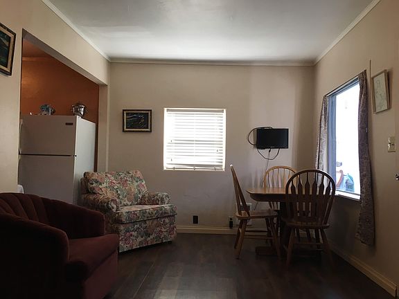 Other side of living room is the dining area