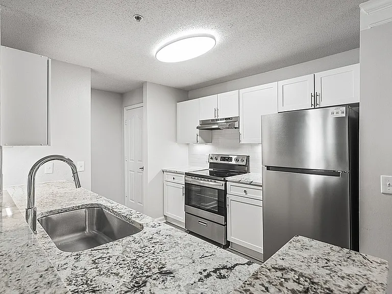 Renovated Kitchen at Retreat at Peachtree City Apartments