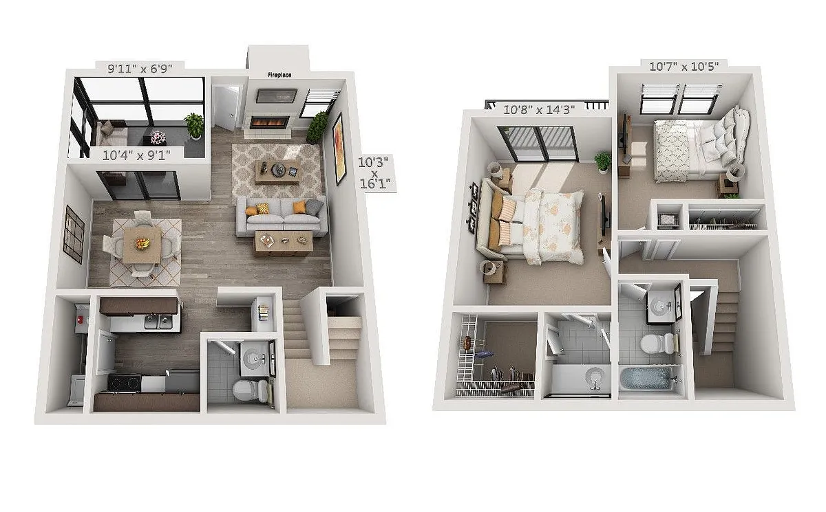 Floor plan B3