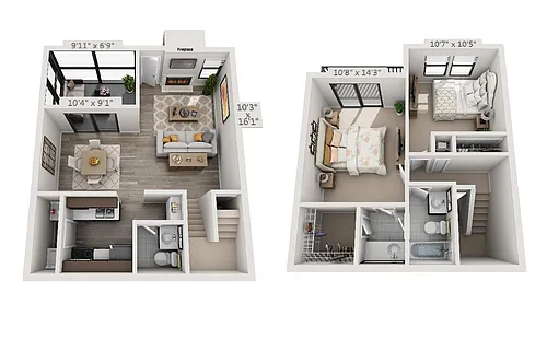 Floor plan B3