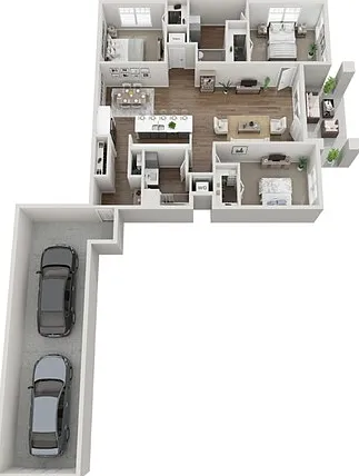 Floor Plan 3A | Seasons at Mount Pleasant | Apartments in Mount Pleasant, WI Floor Plan 3A | Seasons at Mount Pleasant | Apartments in Mount Pleasant, WI