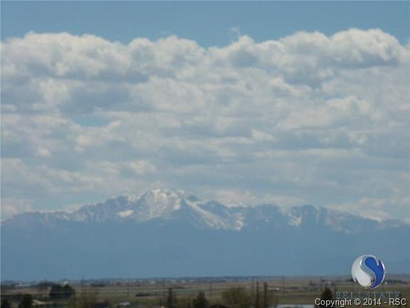 View of Pikes Peak from lot