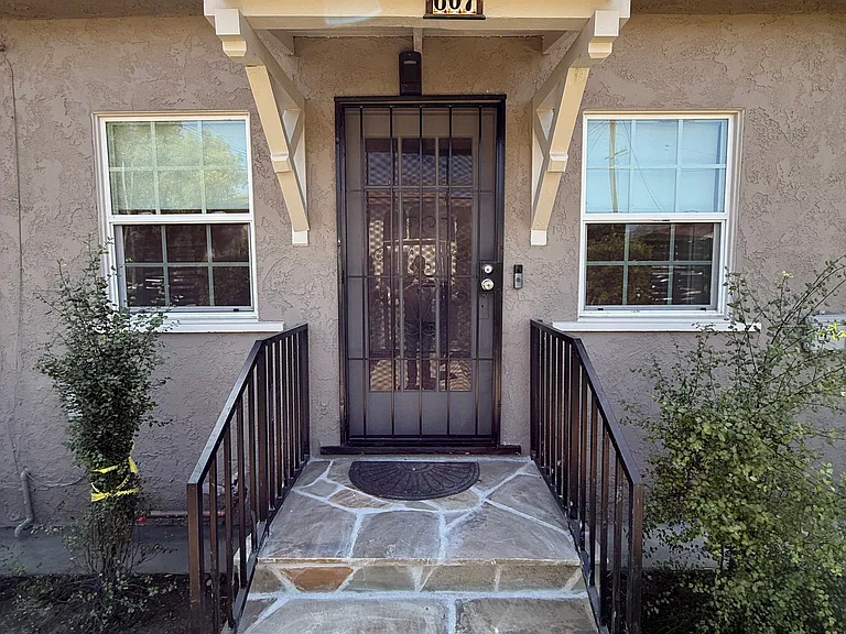 Main Entrance to Bungalow with Security Door