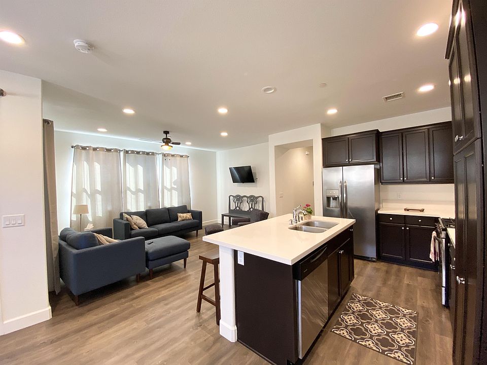 Kitchen and Living Room View