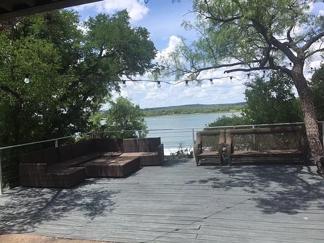Wonderful deck over looking deep water
