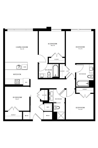 Floor plan D1