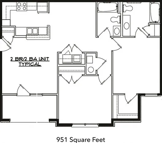 2 Bedroom 2 Bath 2 Bedroom 2 Bath