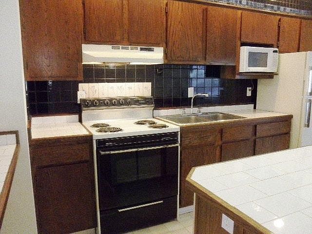 Custom tile in kitchen
