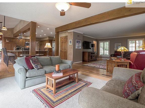 Open floor plan and hardwood floors make entertaining a breeze.