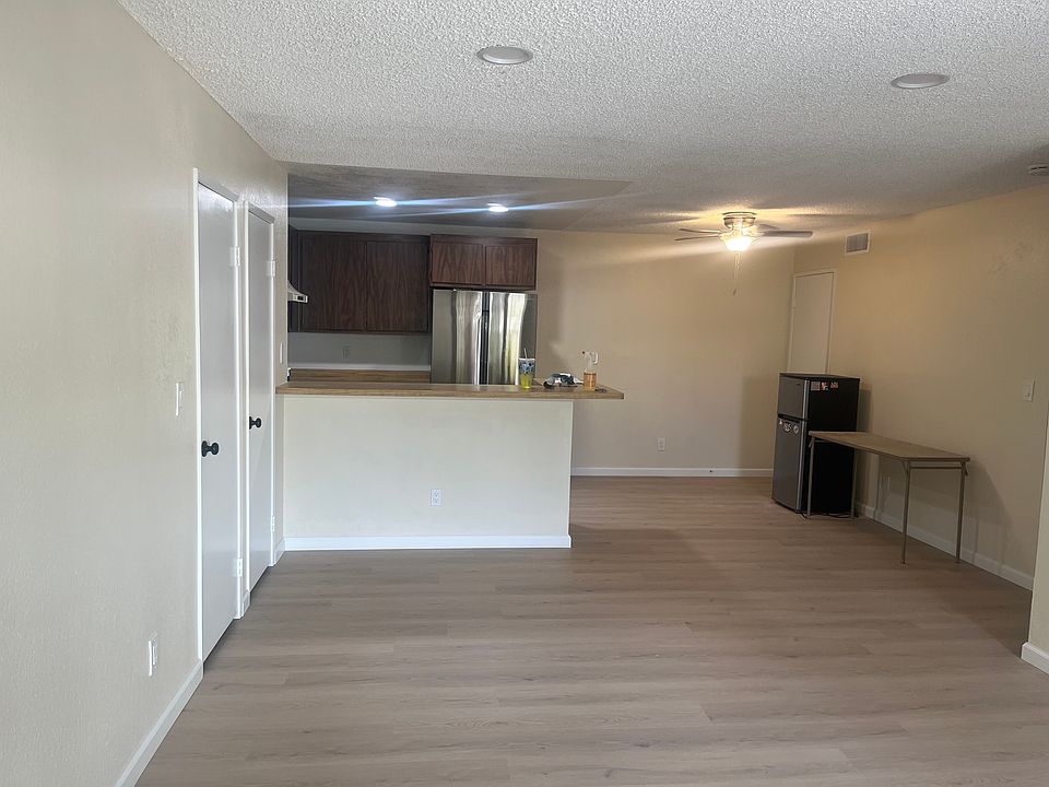 Living room and kitchen area