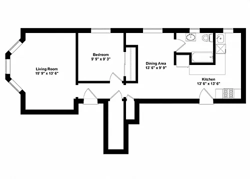 Floor plan One Bedroom