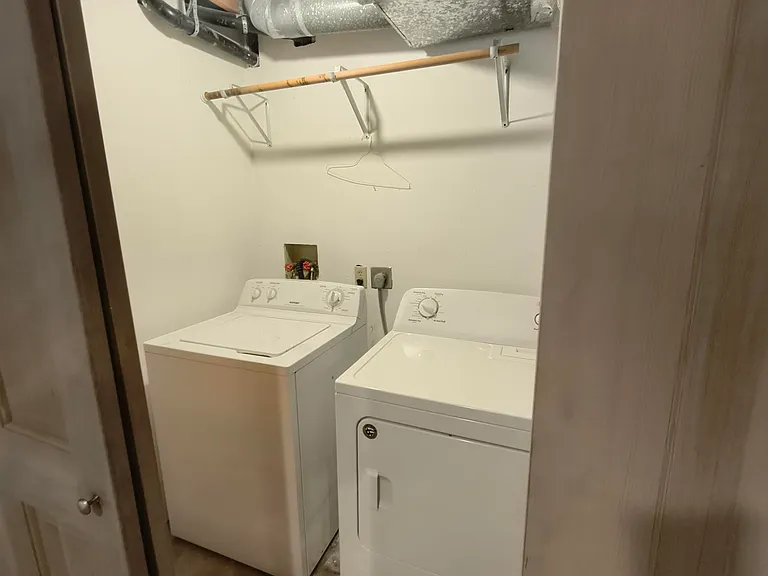 Downstairs Laundry Area, rental includes modern washer and dryer
