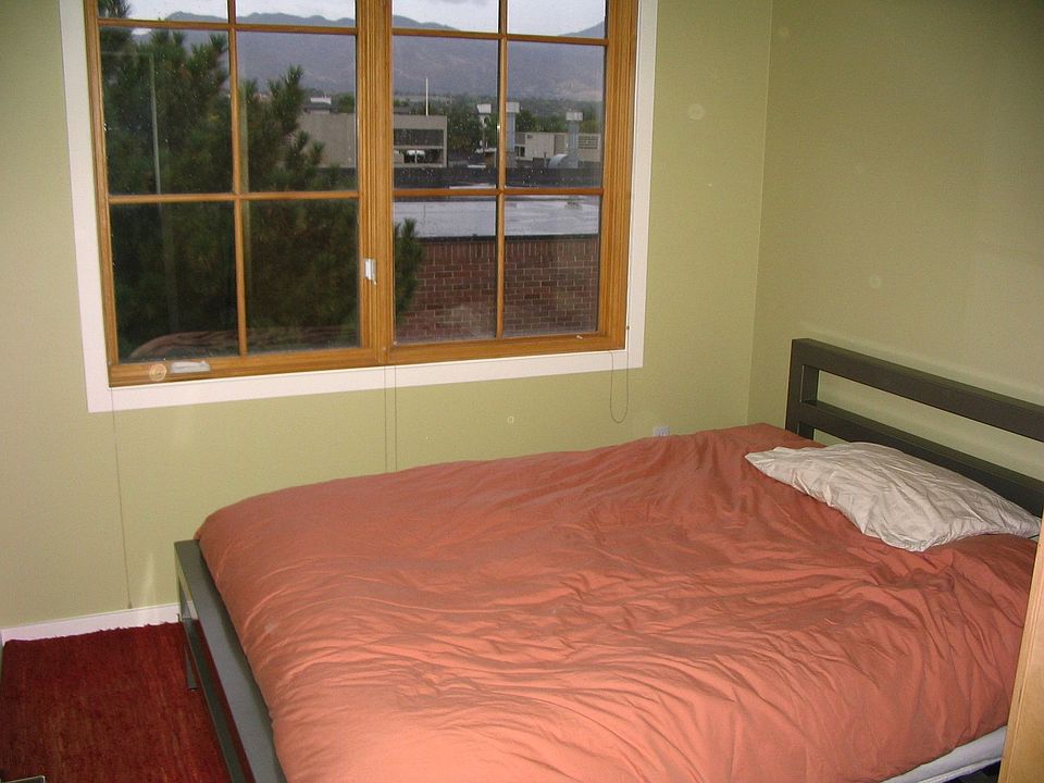 Bedroom with view of the Wasatch Mountains