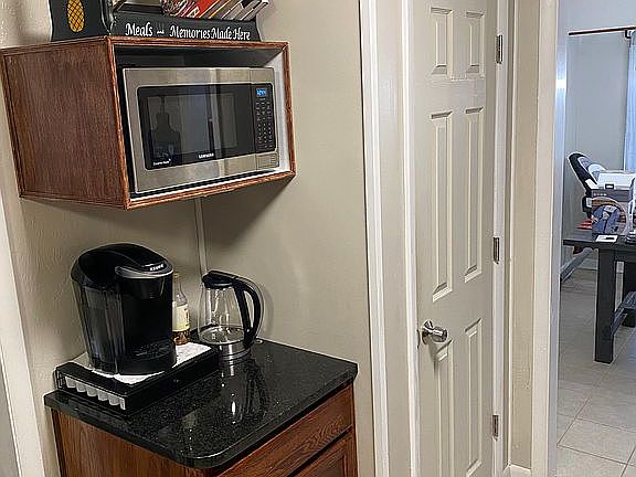 Pantry and coffee bar 