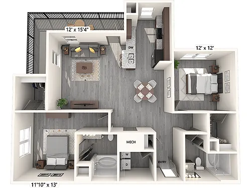 Floor plan B3