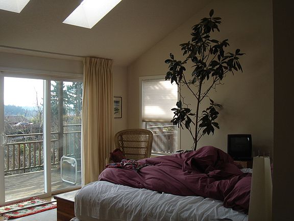 Master bedroom: maximal view, deck and luxurious bath (double shower, big tub)