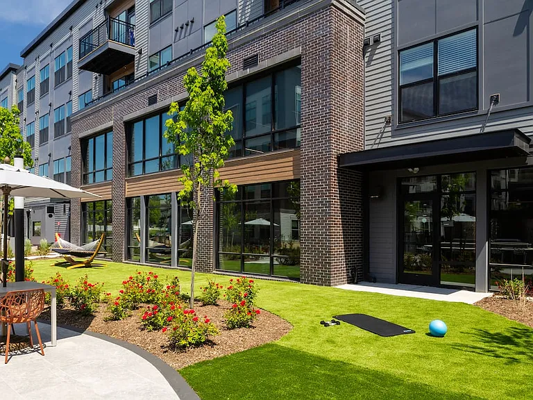 Fitness lawn area