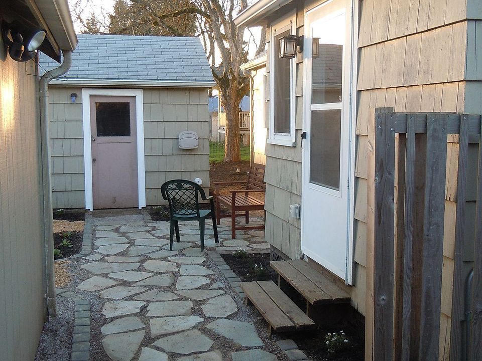 The path to the back yard