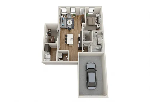 Floor plan Mulberry - Includes Private Garage