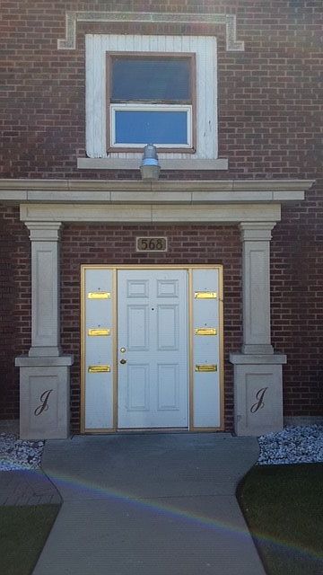 Front Door with mail slots