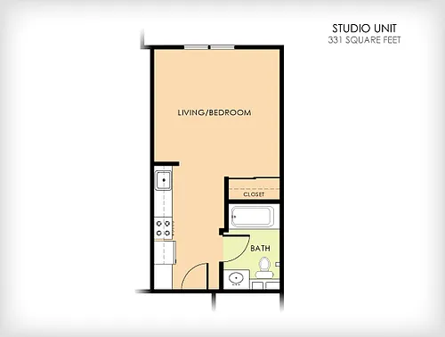 Floor plan Studio