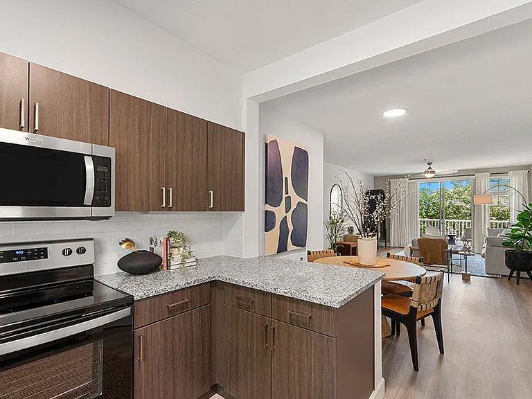 Beautifully upgraded kitchens with stainless steel appliances