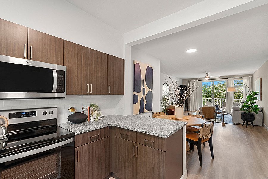 Beautifully upgraded kitchens with stainless steel appliances