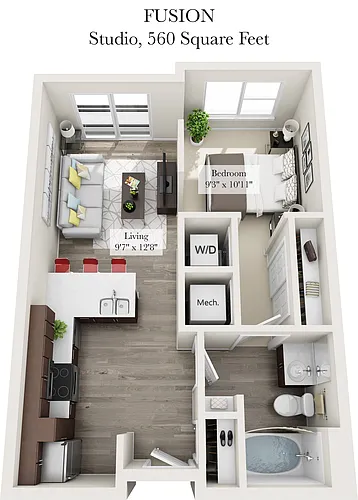 Floor plan Fusion Studio