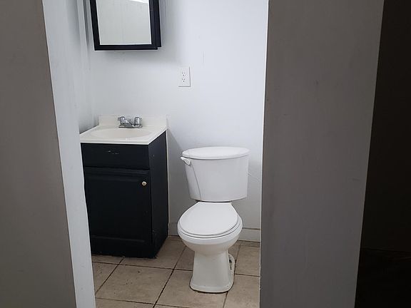 Basement half bath